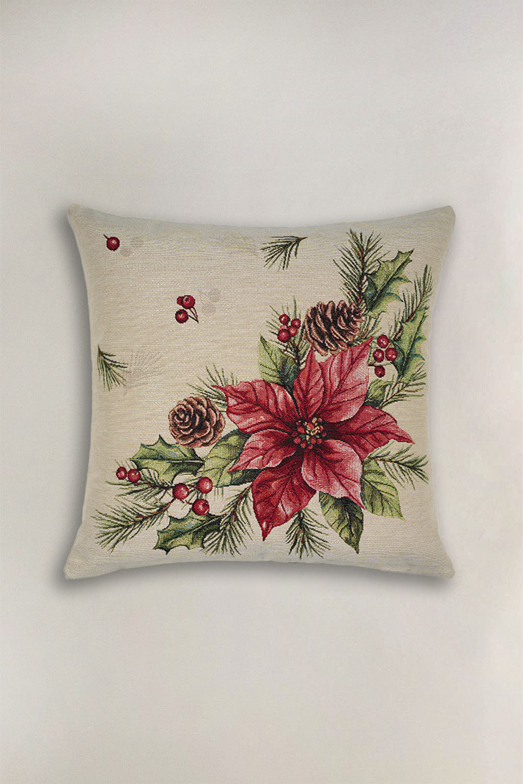 FODERA CUSCINO GOBELIN NATALIZIO FIORE