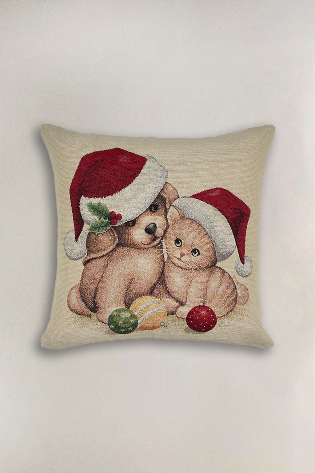 FODERA CUSCINO GOBELIN NATALIZIO ANIMALE
