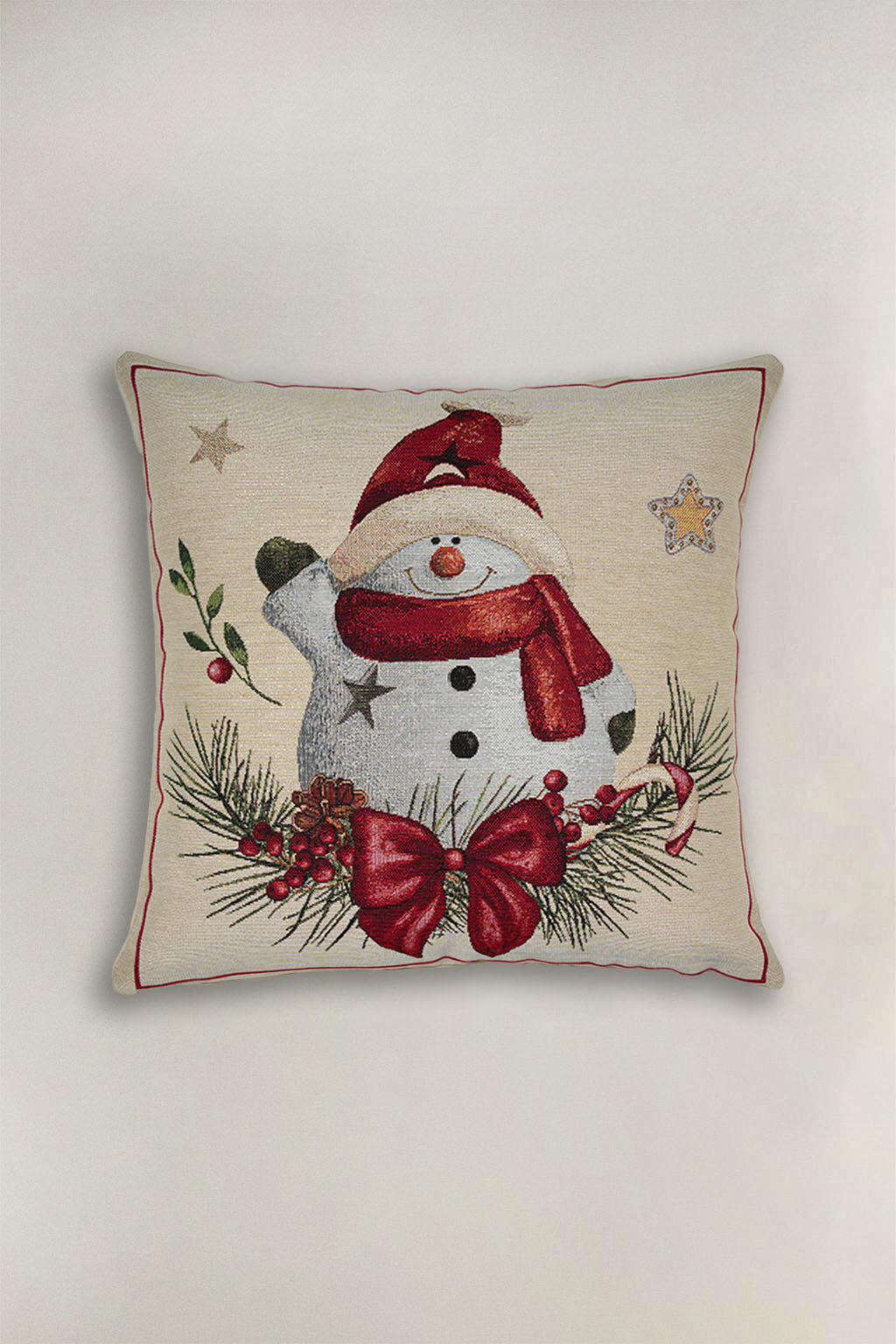 FODERA CUSCINO GOBELIN NATALIZIO PUPAZZO DI NEVE 3