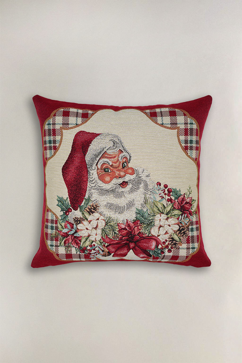 FODERA CUSCINO GOBELIN NATALIZIO BABBO NATALE