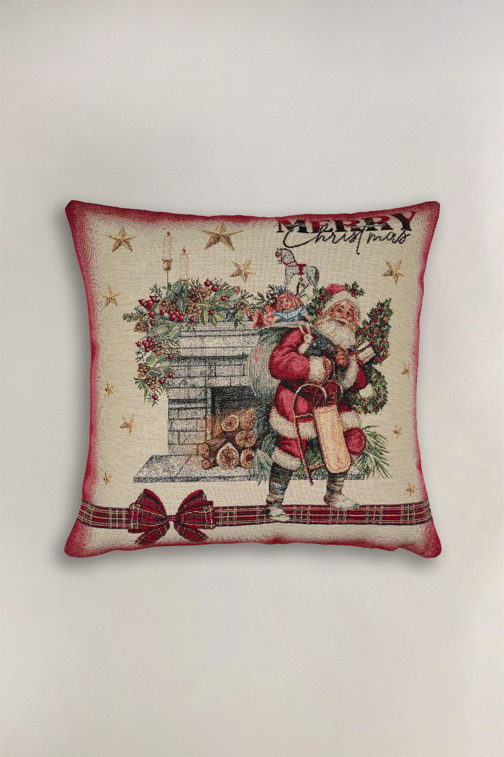 FODERA CUSCINO GOBELIN NATALIZIO BABBO NATALE 13