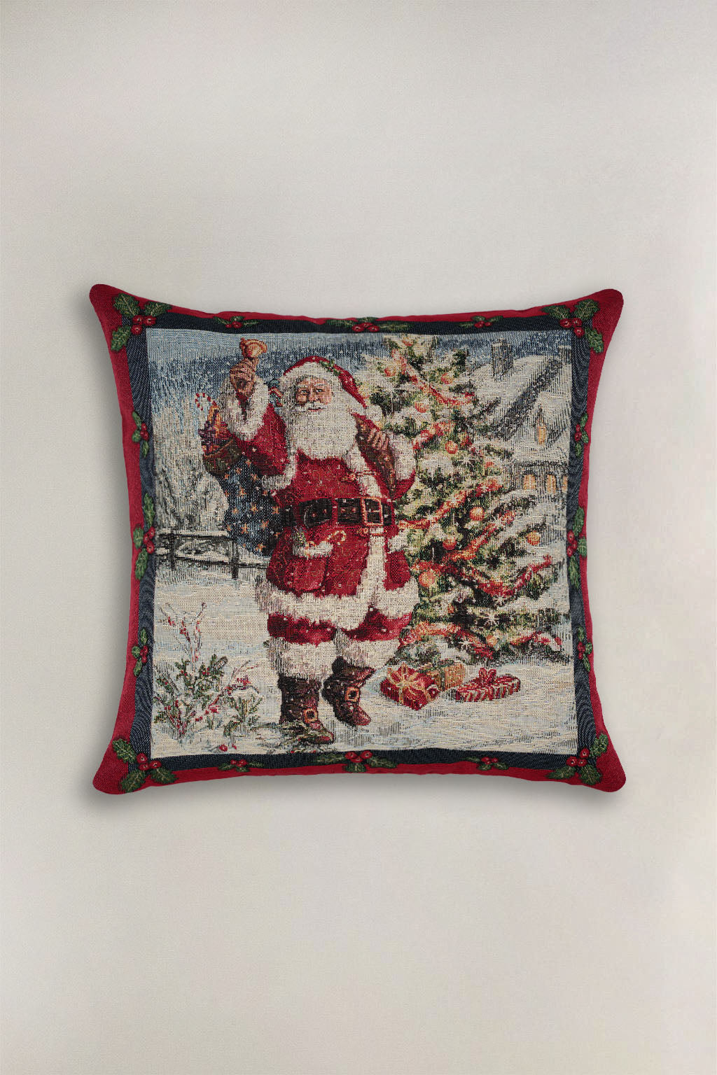 FODERA CUSCINO GOBELIN NATALIZIO BABBO NATALE 17