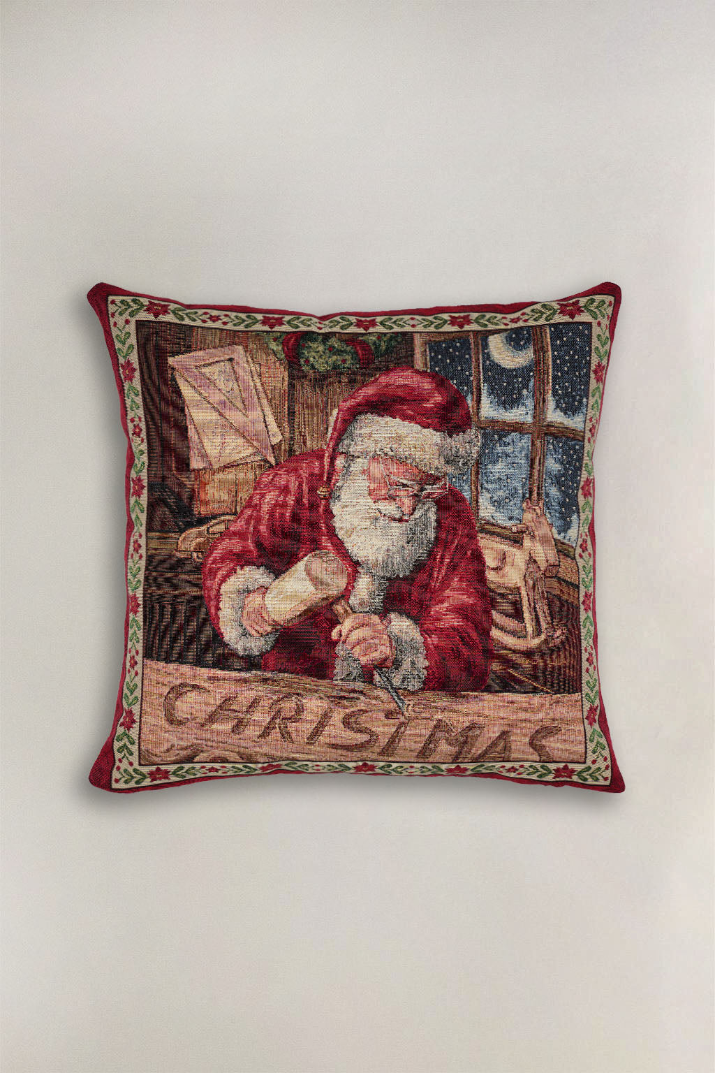 FODERA CUSCINO GOBELIN NATALIZIO BABBO NATALE 8