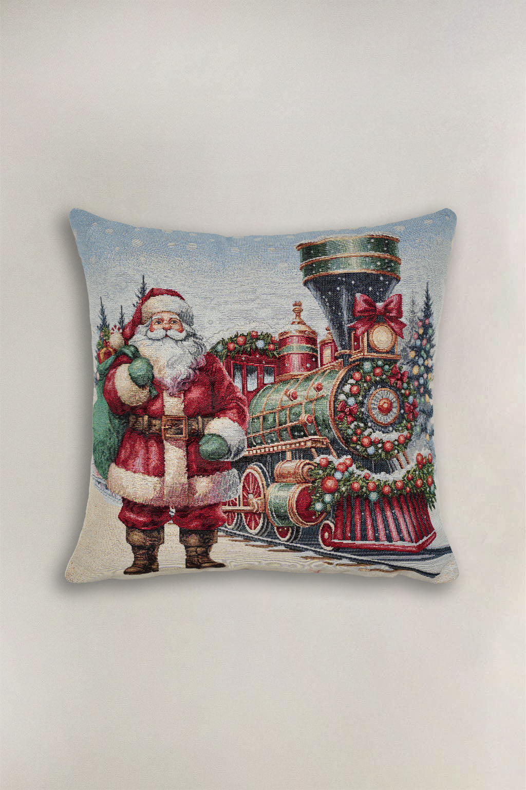 FODERA CUSCINO GOBELIN NATALIZIO BABBO NATALE 21