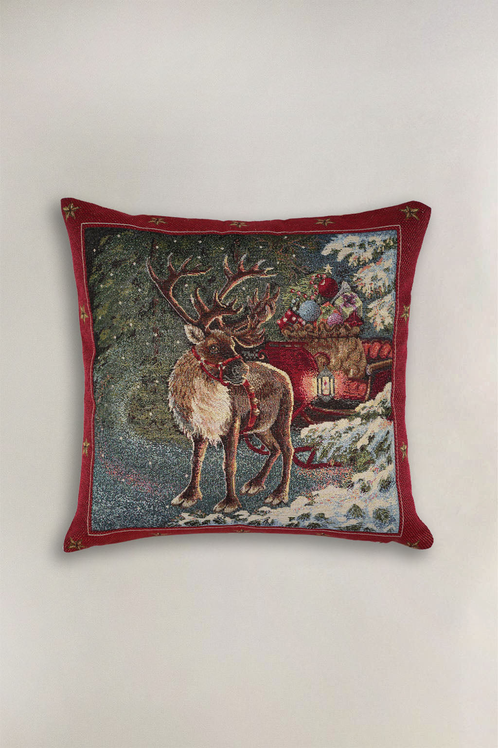 FODERA CUSCINO GOBELIN NATALIZIO RENNA 1