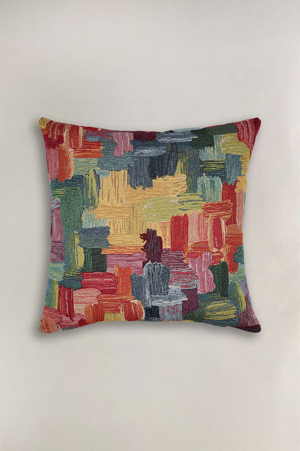 FODERA CUSCINO GOBELIN RETTANGOLI COLORATI