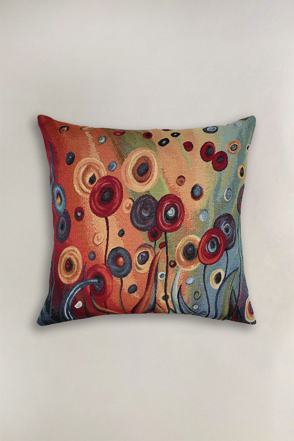 FODERA CUSCINO GOBELIN FIORI ASTRATTI