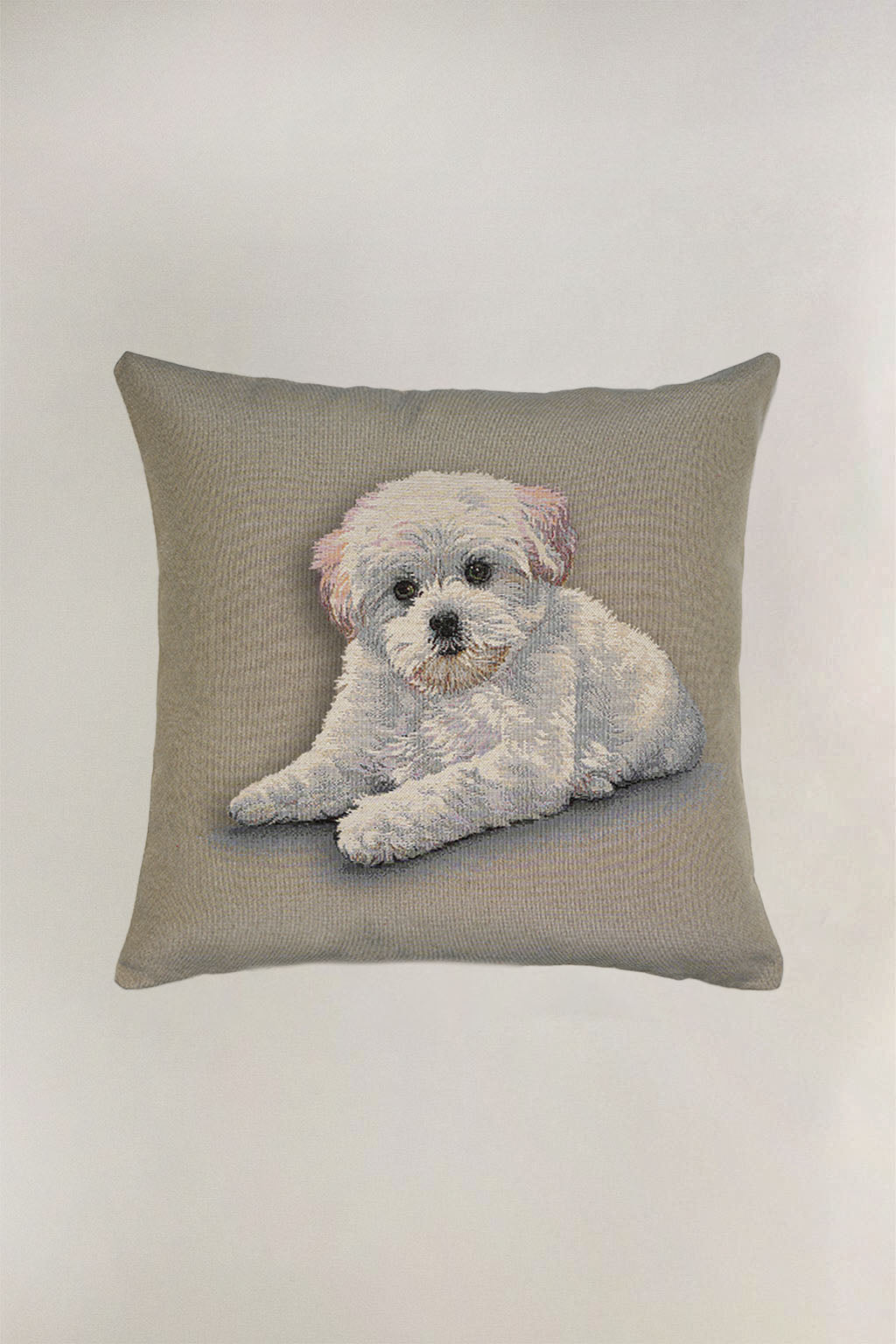 FODERA CUSCINO GOBELIN CANE MALTESE