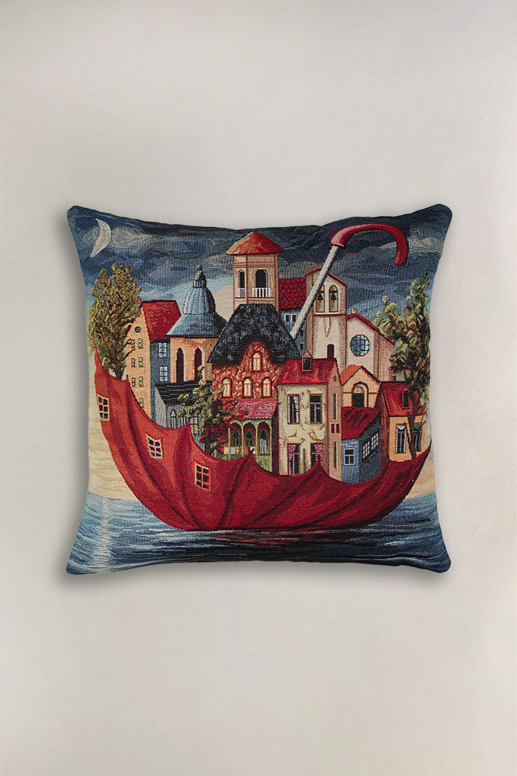 FODERA CUSCINO GOBELIN PAESAGGIO URBANO