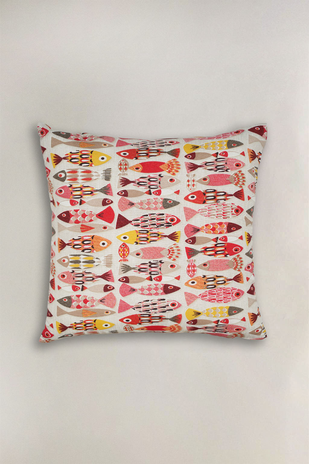 FODERA CUSCINO LONETA PESCE ROSSO