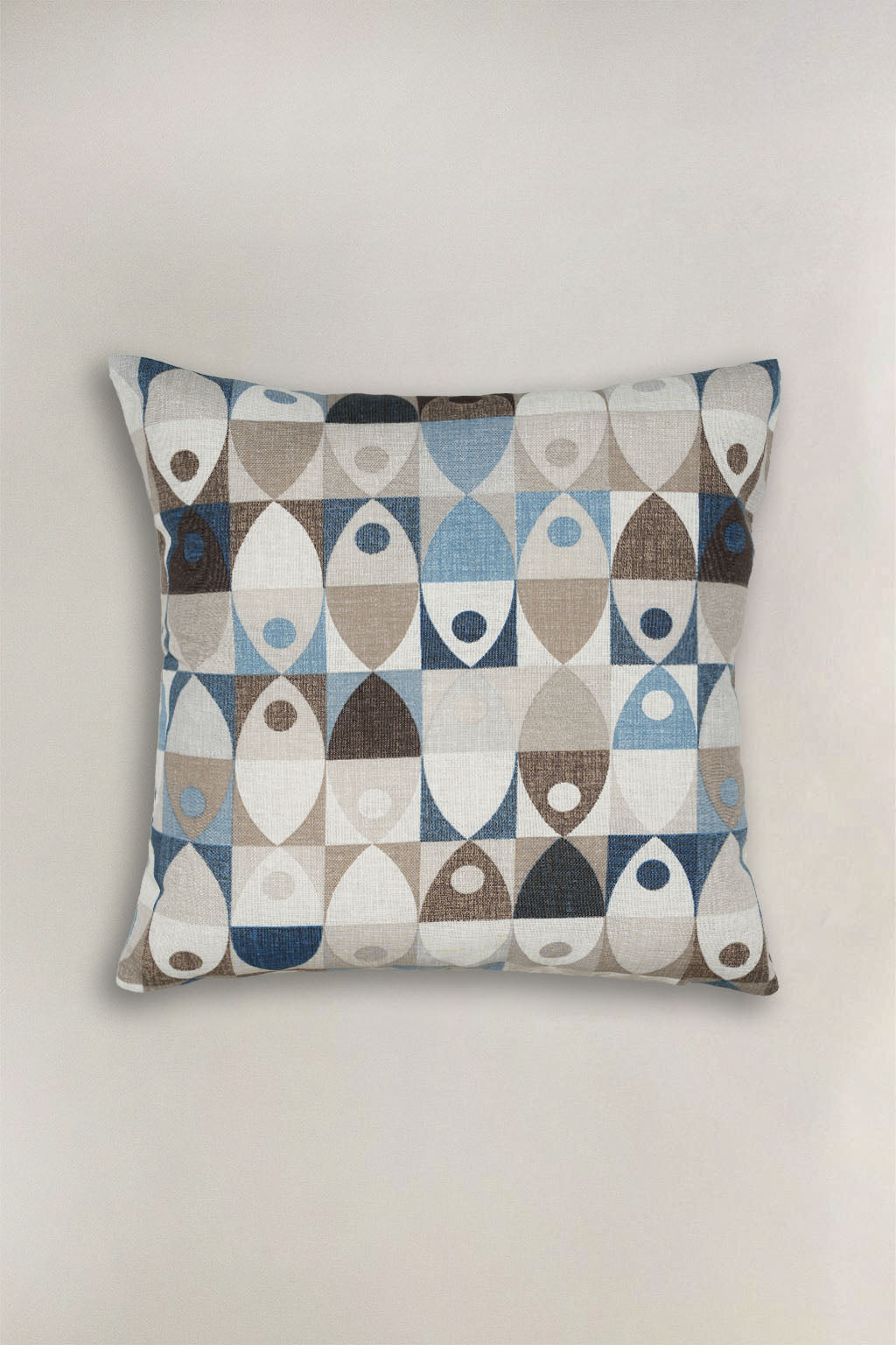 FODERA CUSCINO LONETA PESCE CARTOON GRIGIO