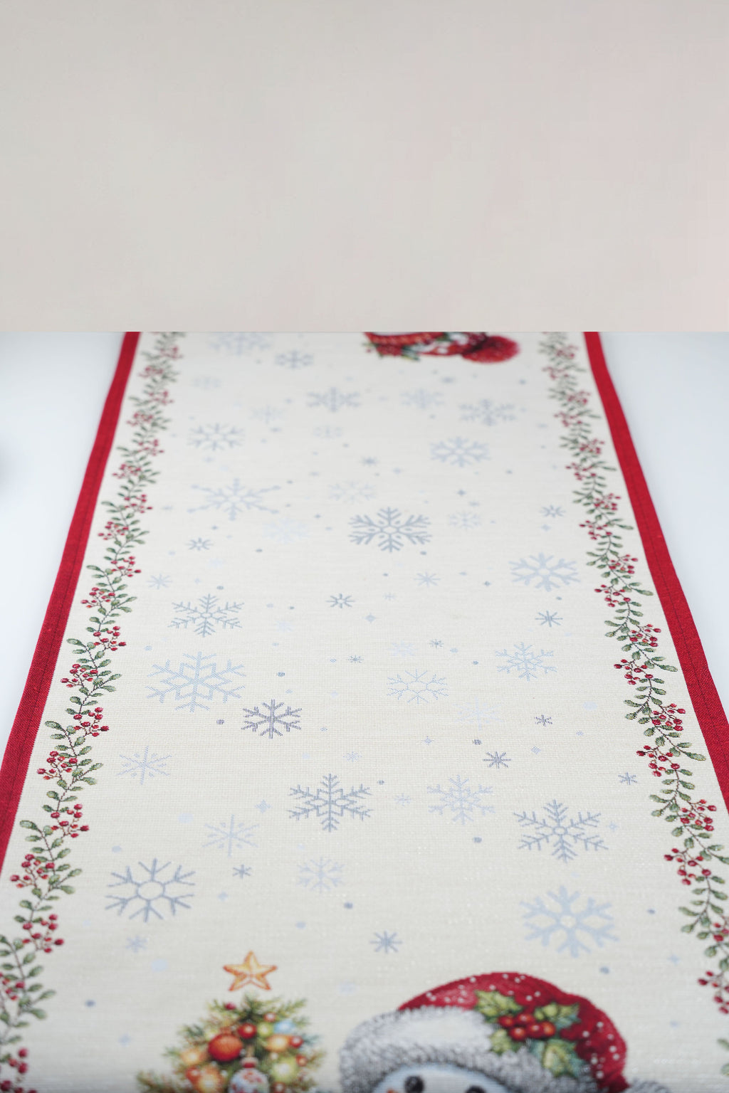 RUNNER GOBELIN NATALIZIO PUPAZZO DI NEVE