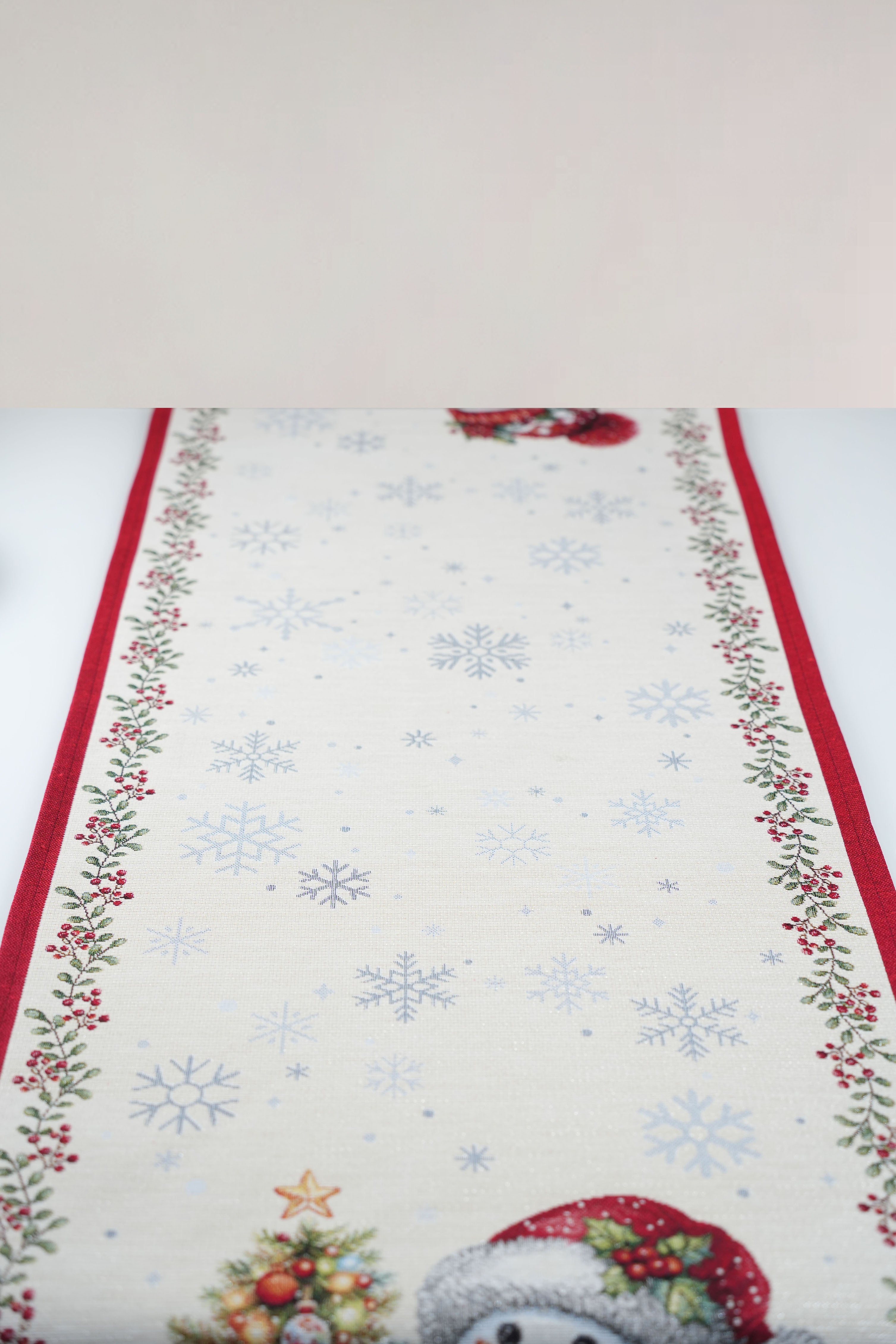 RUNNER GOBELIN NATALIZIO PUPAZZO DI NEVE