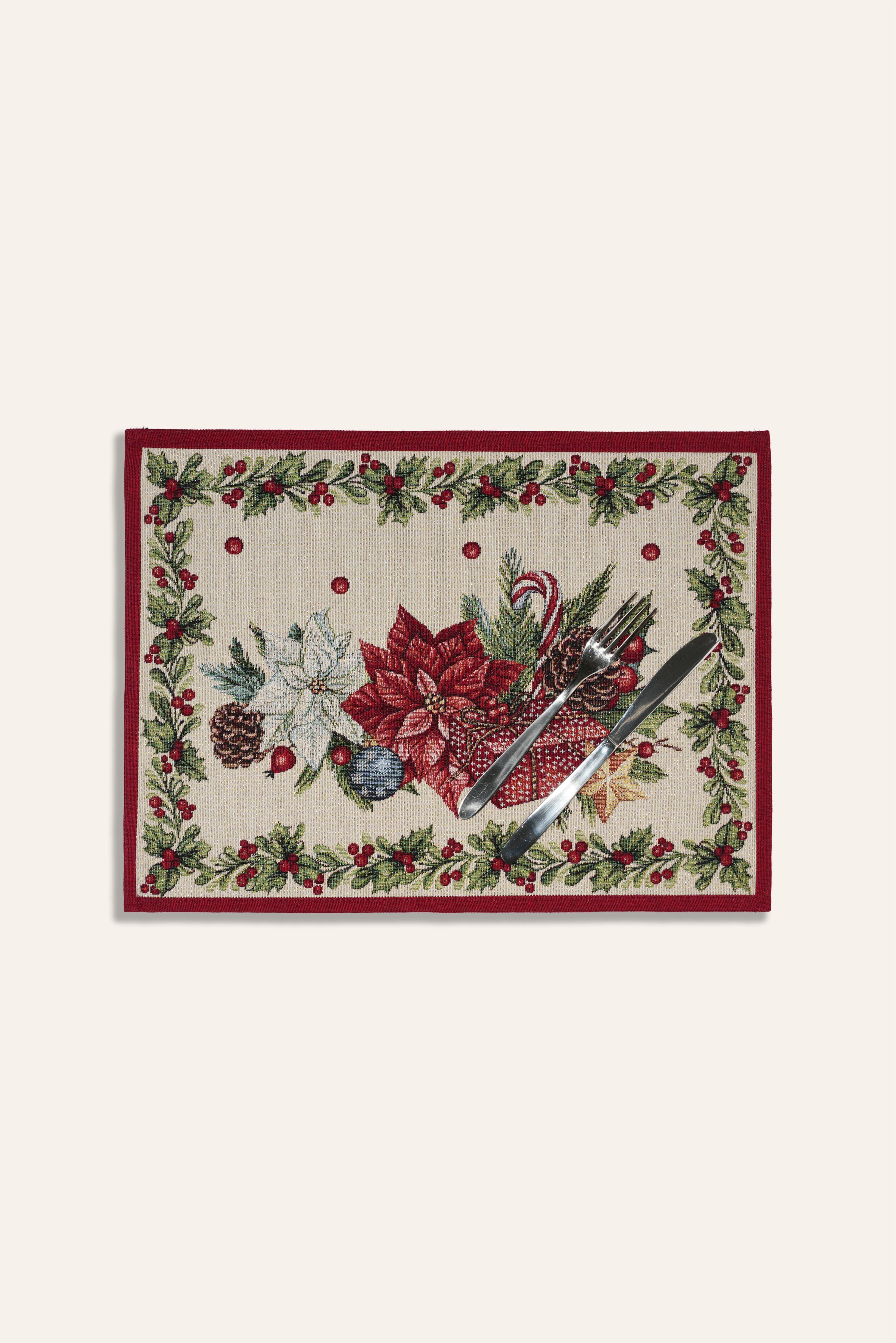 TOVAGLIETTA GOBELIN NATALIZIO FIORE 2