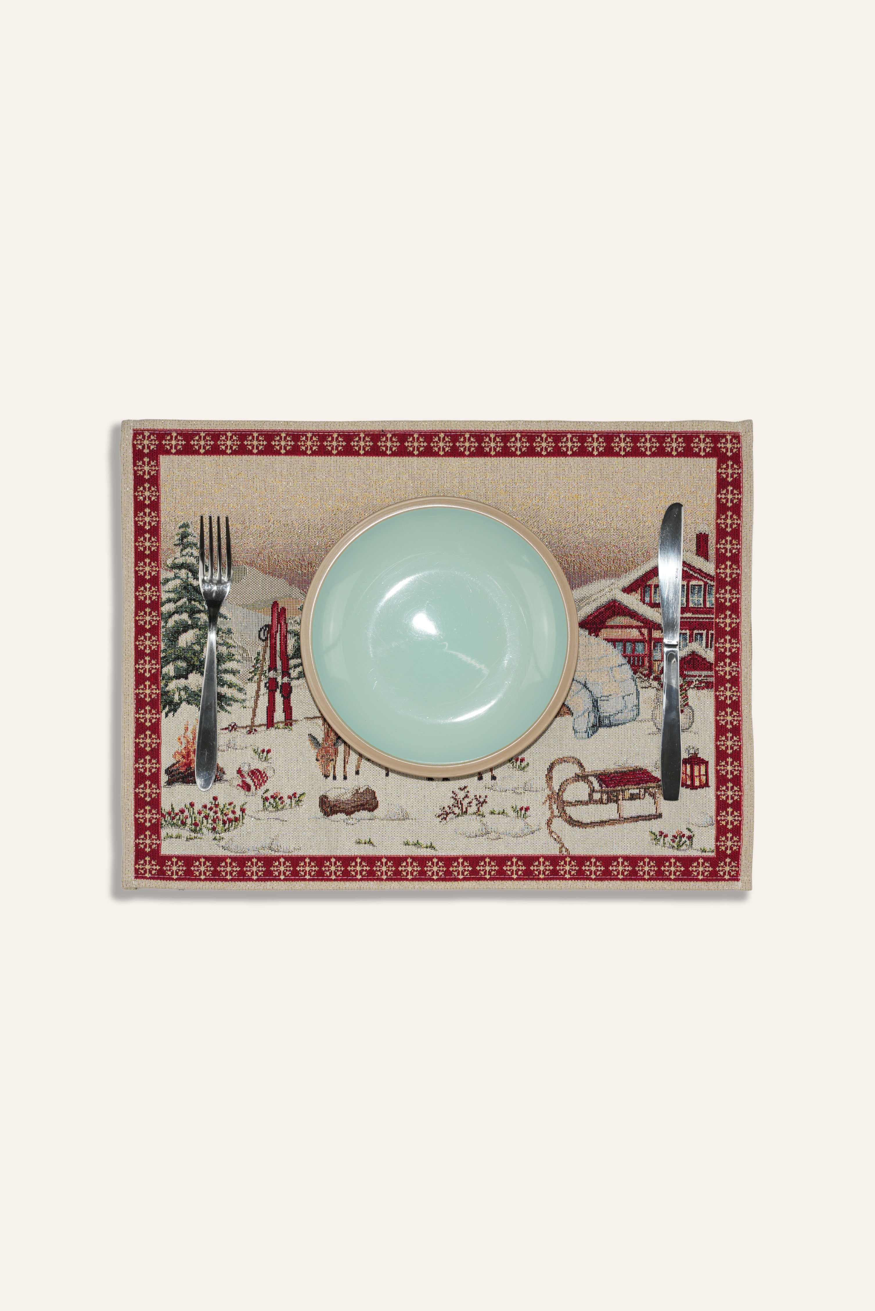 TOVAGLIETTA GOBELIN NATALIZIO CERVO