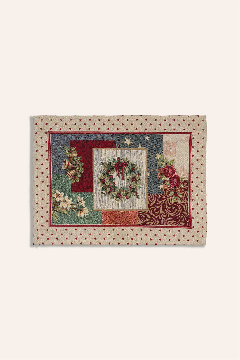 TOVAGLIETTA GOBELIN NATALIZIO GHIRLANDA